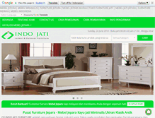 Tablet Screenshot of indojatifurniture.com